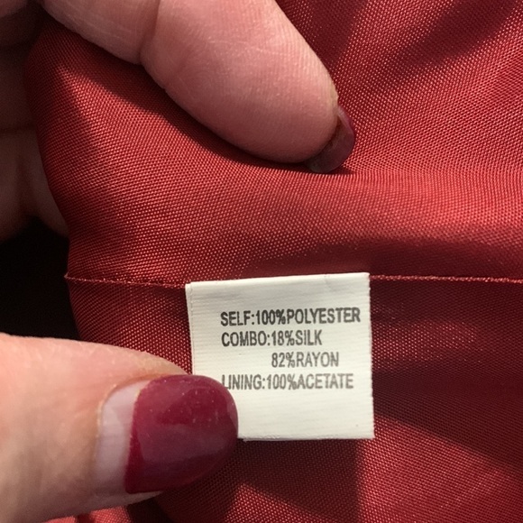 Kay Unger Sleeveless Lined Pleated Ribbon Cocktail Dress - Picture 5 of 6